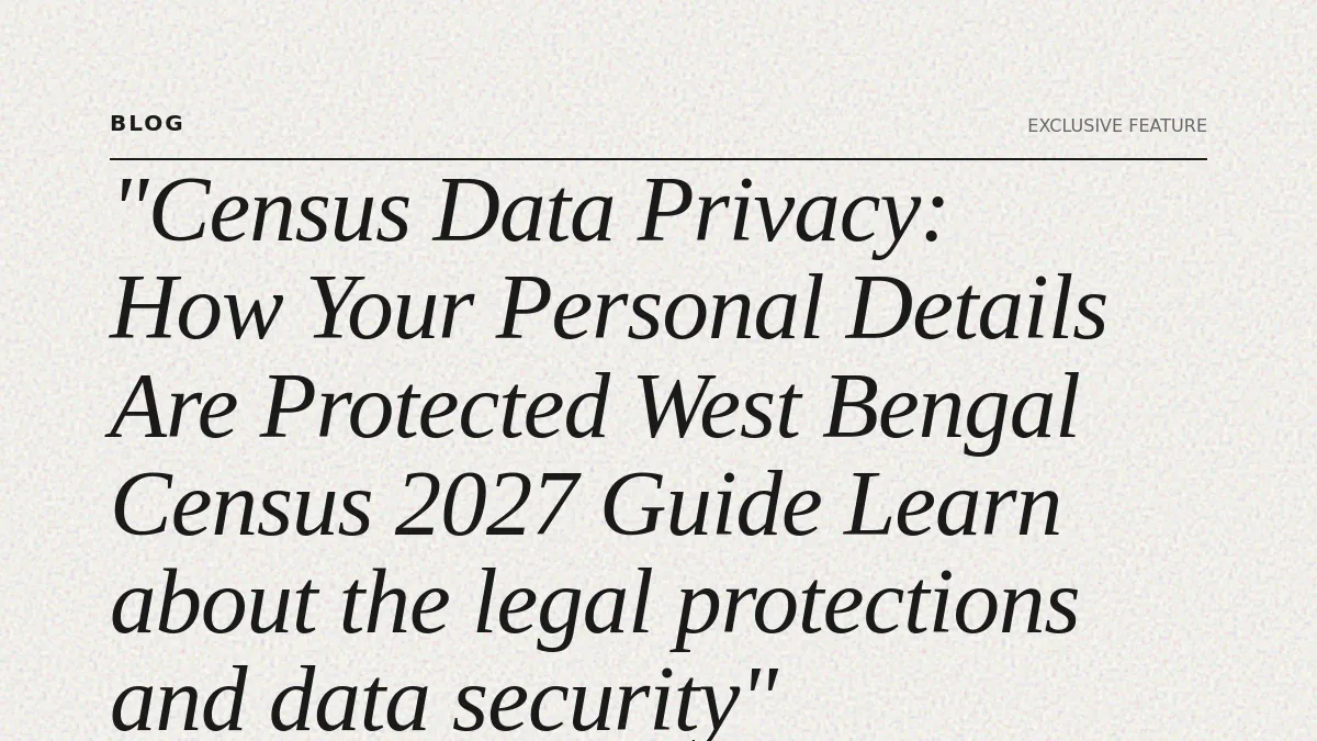 Census Data Privacy: How Your Personal Details Are Protected